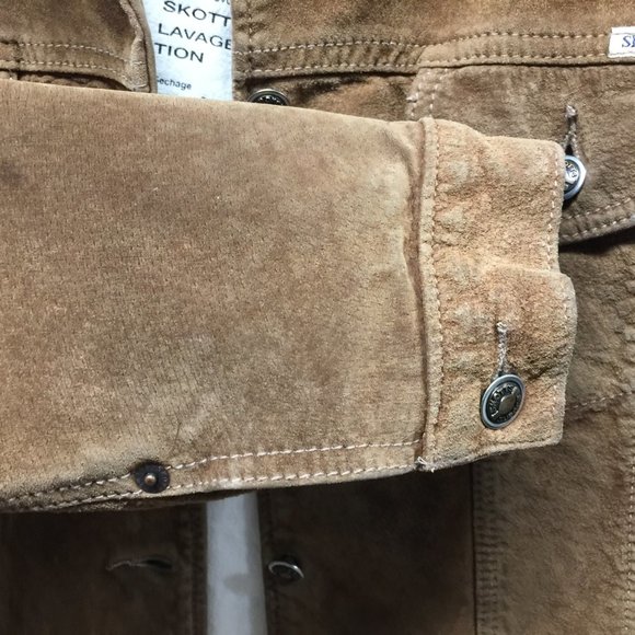 Skotts Suede Women's Jacket Brown Large - Picture 9 of 10